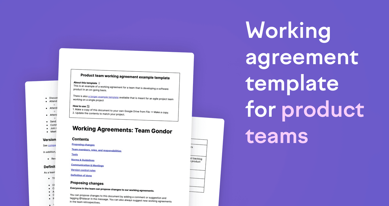 The essential guide to agile team working agreements | Swarmia